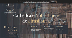 Desktop Screenshot of cathedrale-strasbourg.fr